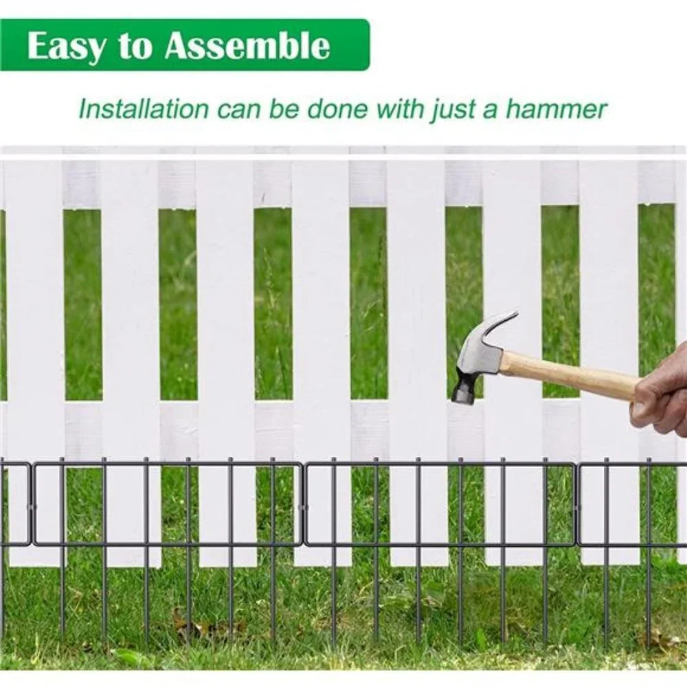 10 Pack Animal Barrier Fence, 17 Inch(H) X 10 Ft(L)  Rustproof Metal Wire